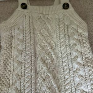 Hanna Anderson baby knit overalls size 6-12 months. Excellent condition.